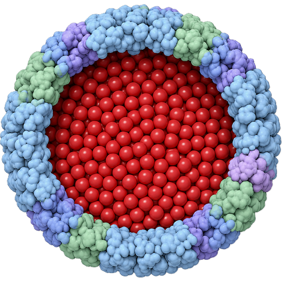 T-sphaera after drug encapsulation